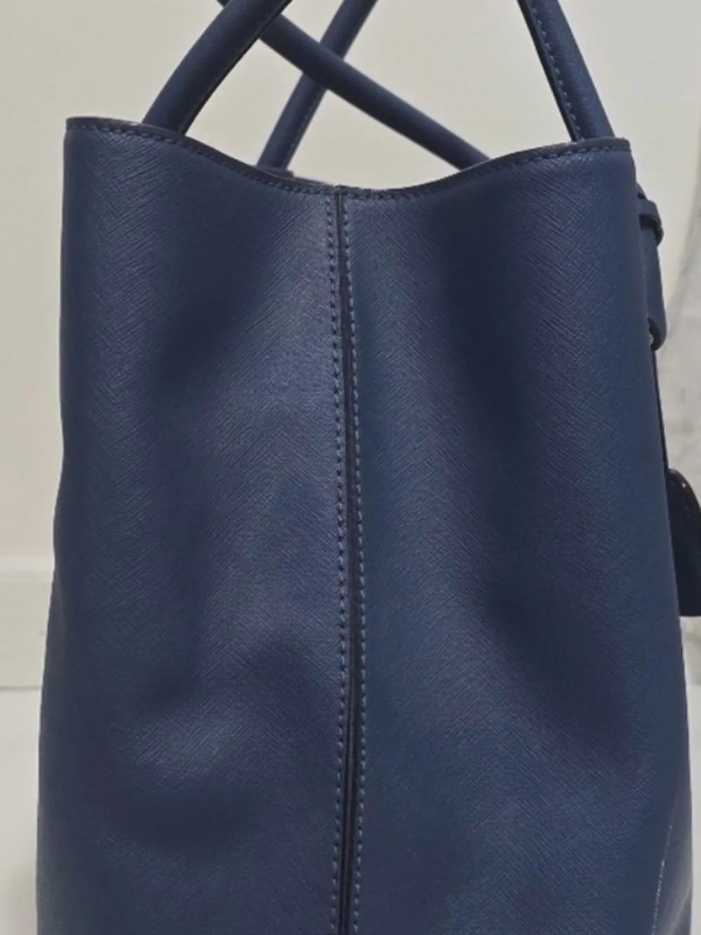 Kate Spade Leather Tote in Blue Bleeker Bag Work Gym Overnight